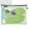 Rei?verschlusstasche WOW Traveller L, 300 x 230 mm, transparent-gr?n, 4026-00-54