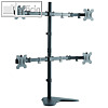 LogiLink Monitorarm, f?r 4 Monitore 13" - 32", stahl, Stellfu?, schwarz, BP0046