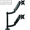 TFT-/LCD-Doppel-Monitorarm Platinum Series, vertikal, 898 x 82 x 690 mm, schwarz