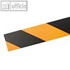 Durable Bodenmarkierungsband, 15 m x 50 mm, abl?sbar, gelb/schwarz, 1043130