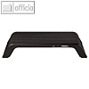 Monitorst?nder Hana Series, Holz, h?henverstellbar, mit USB Anschl?ssen, schwarz