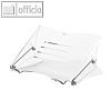 Notebook-St?nder Clarity, Acryl, h?henverstellbar, mit L?ftungs?ffnungen