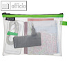 Rei?verschlusstasche WOW Traveller M, 240 x 170 mm, transparent-gr?n, 4025-00-54