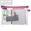 Rei?verschlusstasche WOW Traveller M, 240 x 170 mm, transparent-pink, 4025-00-23