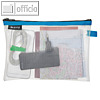 Rei?verschlusstasche WOW Traveller M, 240 x 170 mm, transparent-blau, 4025-00-36