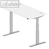 officio Sitz- / Stehschreibtisch, 1.600 x 800 x 640 -1.300 mm, Holz, wei?,275269