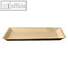Tabletts "pure", eckig, 2 x 26 x 32 cm, Palmblatt, natur, 5x 25 Stk., 88223