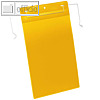 Drahtbügel-/Auftragstasche, DIN A4 hoch, PP, gelb/transparent, 50 Stück, 175304