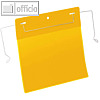 Drahtb?gel-/Auftragstasche, DIN A5 quer, PP, gelb/transparent, 50 St?ck, 175204