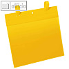 Gitterboxtasche DIN A4 quer, mit Lasche, PP, gelb/transparent, 50 Stück, 175104