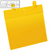Gitterboxtasche DIN A4 quer, mit Lasche, PP, gelb/transparent, 50 St?ck, 175104