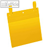 Gitterboxtasche DIN A5 quer, mit Lasche, PP, gelb/transparent, 50 Stück, 174904