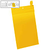 Gitterboxtasche DIN A4 hoch, mit Lasche, PP, gelb/transparent, 50 St?ck, 175004