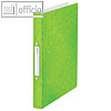 LEITZ Ringbuch WOW, DIN A4, R?cken 32 mm, 2 Rund-Ringe, PP, gr?n, 4257-00-54