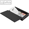 Rechnungsmappenbox TRENDY, 110 x 40 x 183 mm, Kunstleder, schwarz, MC-BPBOX-TR