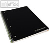 Collegeblock DIN A4, kariert, 80 Blatt, farbiger Rand, 4-fach Lochung, 90g/qm