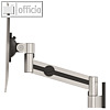 Monitorhalterung m. flexiblem Arm f?r 1 Monitor bis 27" zur Wandbefestigung, Alu