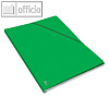 Eckspannermappe DIN A4, 240 x 320 mm, Rücken 15 mm, Karton, grün, 400126335