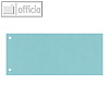 officio Trennstreifen, RC-Karton 170 g/m², 105 x 240 mm, blau, 100 St.