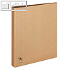 Pagna Ringbuch "Pur" DIN A4, R?cken 38 mm, Recyclingkarton, natur, 20784-11