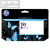 HP Tintenpatrone Nr.745, magenta, 130 ml, F9J95A