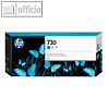 HP Tintenpatrone Nr.730, cyan, 300 ml, P2V68A