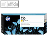 HP Tintenpatrone Nr.730, gelb, 300 ml, P2V70A