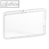 Ausweishalter "PERMANENT", bruchsicheres Polycarbonat, 87 x 54 mm, 10 St?ck