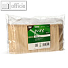 Papstar Spie?e "pure", (?)3 mm x 10 cm, Holz, natur, 10x 1000 Spie?e, 88142