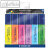 Textmarker "Textsurfer classic", INKJET SAFE, lichtbeständige Tinte, 6er-Set