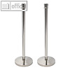 Pfosten + F??e ohne Band f?r Absperrsystem CLASSIC, (H)950 mm, Edelstahl, chrom