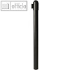 officio Pfosten f?r Absperrsystem RETRACTABLE, Edelstahl, schwarz, RS-RT-BL-C8