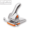 Rapid Locher HDC65, bis 65 Blatt, Metall, silber/orange, 20922603