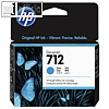 HP Tintenpatrone 712, cyan, 29 ml, 3ED67A