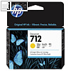 HP Tintenpatrone 712, gelb, 29 ml, 3ED69A