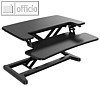 Sitz-Steh Arbeitsplatz ERGODESK 2, 72 x 59 x 12-50.5 cm h?henverstellbar,schwarz