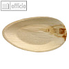 Papstar Einweg-Teller Palmblatt "pure", oval, 32 x 18 x 3 cm, 100 Stück, 88479