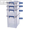 Aufbewahrungsboxen, 2 x 5,5 Liter/10 Liter/18,5 Liter, Deckel, lebensmittelecht,