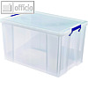 Aufbewahrungsbox ProStore, 85 Liter, Deckel, 660 x 440 x 390 mm, transparent