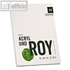 Acrylmalblock "ACRYL UND ROY", 360 x 480 mm, 290 g/m², weiß, 20 Blatt, 88809327