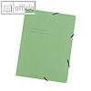 officio Eckspanner-Mappe DIN A4, ca. 150 Blatt, Recycling-Karton, grün,125001960