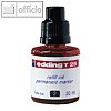 Edding Nachfülltusche T 25, permanent, rot, 30 ml, T 25-002