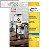 Zweckform Folien-Etiketten, wetterfest, 210 x 297 mm, wei?, 10 St?ck, J4775-10