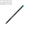 Edding Fasermaler 1300, Strichbreite 3 mm, wasserlösliche Tinte, grün, 41300004