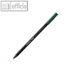 Edding Fasermaler 1300, Strichbreite 3 mm, wasserl?sliche Tinte, gr?n, 4-1300004