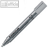 Lumocolor Flipchartmarker 356 B, Keilspitze 2-5 mm, nachf?llbar, grau, 356 B-8