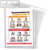 Antimikrobielle Sichth?llen, DIN A4, Magnetverschluss, PVC, transparent, 25 St.