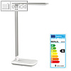 LED-Tischleuchte MAULjazzy, 8W, 3.000 K, dimmbar, USB-Ladeanschluss, wei?