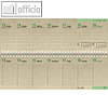 Zettler Tisch-Querkalender - 32 x 10.5 cm, 1 Woche / 2 Seiten, Graspapier,602285