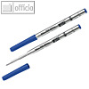 Montblanc Kugelschreibermine, Strichst?rke: M, Royal Blue, 2er Pack, 128214